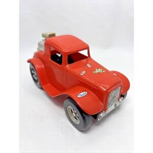 Vtg Hasbro Stick Shifter Flipin' Fool Coupe Toy Racing Car Orange 1970s Untested